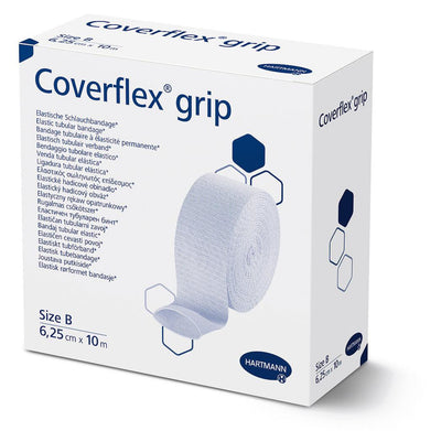 Coverflex®grip dauerelastischer Schlauchverband, Rollen zu 10 m, weiß, A bis M, 4 cm bis 18 cm x 10 m, 931065, 
931066, 
931067, 
931068, 
931069, 
931070, 
931071, 
931072, 
931073, 
931074, 
931075 Hartmann