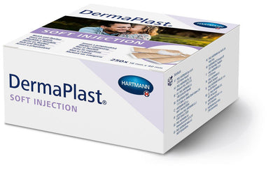 DermaPlast Soft Injection 16 x 40 mm, Pflaster, Injektionpflaster, Wundverband, Pflaster, Wundpflaster, Wundschnellverband, 535381 Hartmann