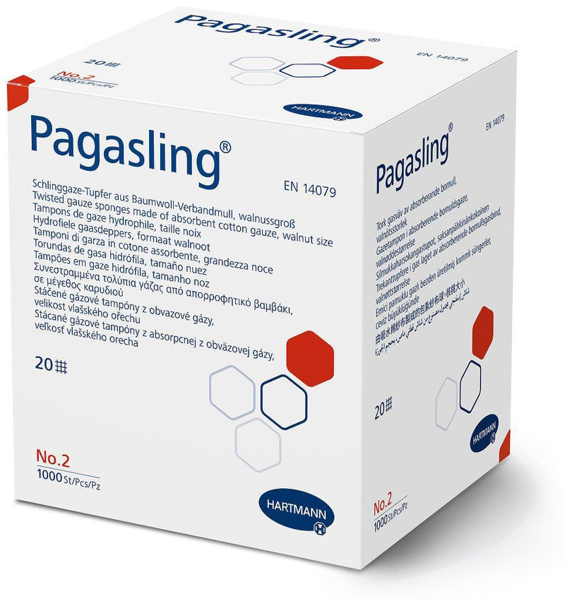 Pagasling unsteril, saugstarker Schlinggazetupfer, Tupfer, zur Absorption und Wundreinigung, Gr. 1, Gr .2, Gr. 3, Gr. 4, Gr. 5, Gr .6, 481290, 
481293, 
481294, 
481299, 
400131, 
481295 - Notemed Medizintechnik 