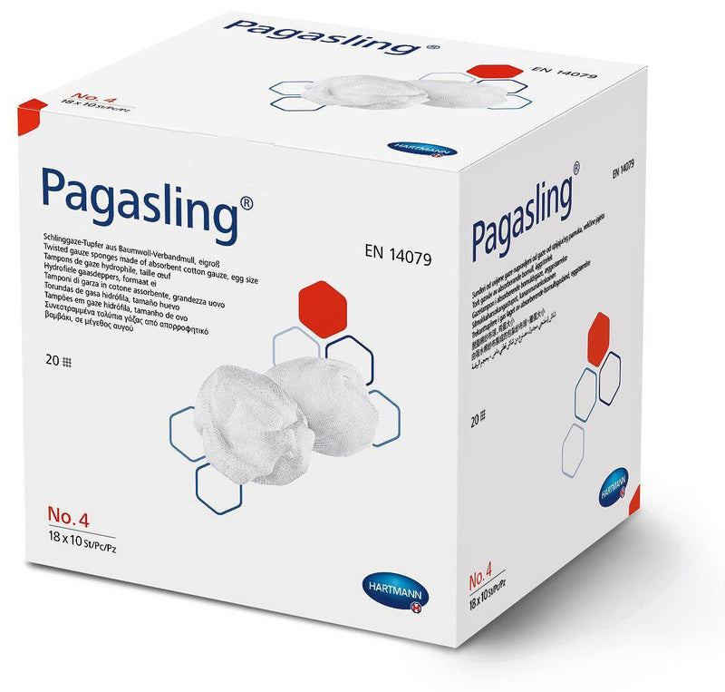 Pagasling steril, saugstarker Schlinggazetupfer, Gazetupfer, Tupfer zur Absorption und Wundreinigung Gr. 3, Gr. 4, Gr. 5, 481274, 481284, 481414, 481409, 481400 - Notemed Medizintechnik 