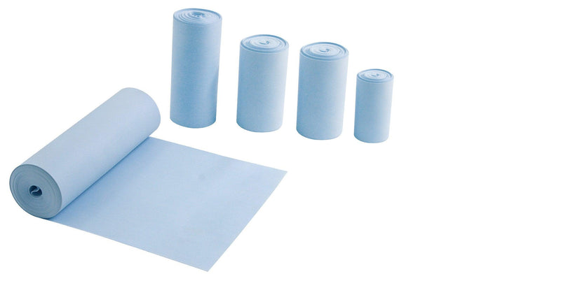 Esmarch Bandage zum Einmalgebrauch - 6 cm / 8 cm / 10 cm / 15 cm breit, 3, 4 m lang, steril - Notemed Medizintechnik 
