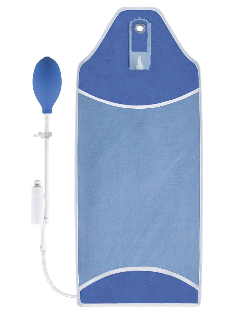 Dispo Infusor 500, 1000, 3000 mit Handgebläse, Dreiwegehahn und farbkodierter Druckanzeige - Taschenform mit Schlaufe - Notemed Medizintechnik 