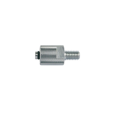 Konnektor Luer Lock, Konnektor Luer Lock mit M5, M6 Gewinde, männlich - Material: Messing vernickelt, Pkg. / 5 Stück - Notemed Medizintechnik 