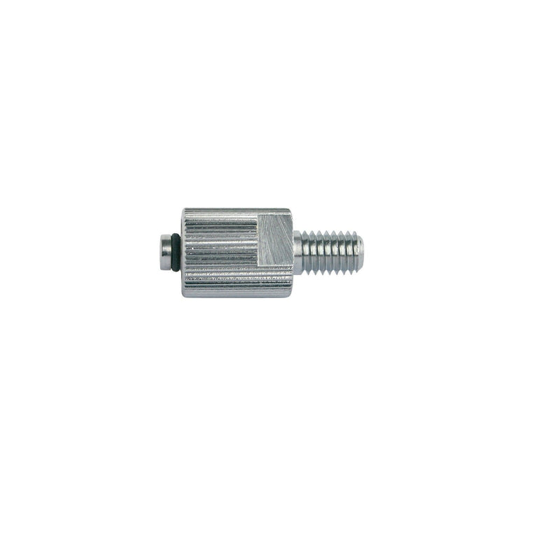Konnektor Luer Lock, Konnektor Luer Lock mit M5, M6 Gewinde, männlich - Material: Messing vernickelt, Pkg. / 5 Stück - Notemed Medizintechnik 