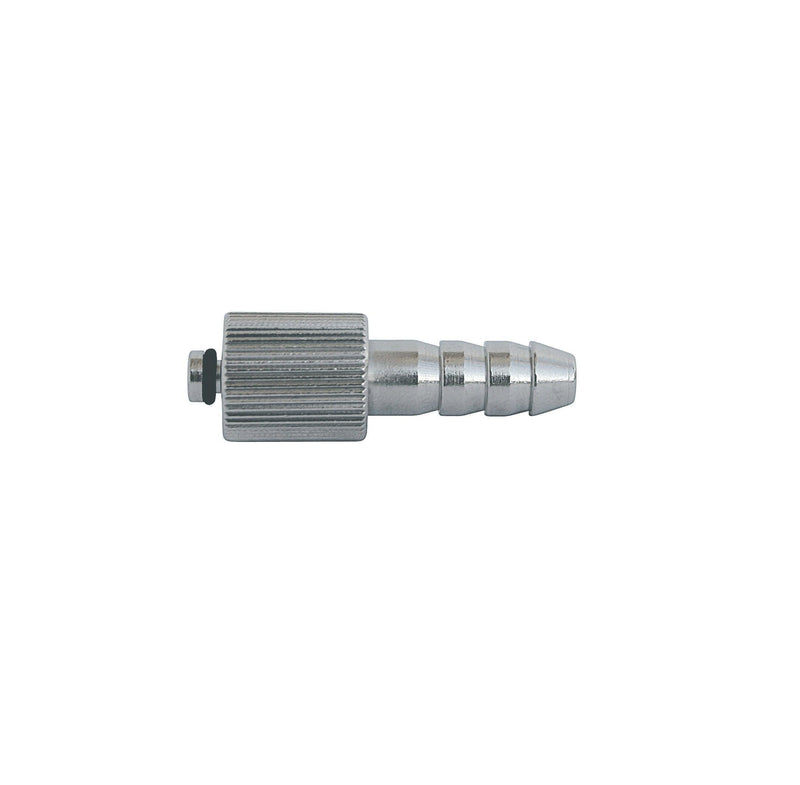 Konnektor Luer Lock, Konnektor Luer Lock mit M5, M6 Gewinde, männlich - Material: Messing vernickelt, Pkg. / 5 Stück - Notemed Medizintechnik 