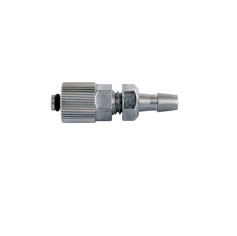 Konnektor Luer Lock, Konnektor Luer Lock mit M5, M6 Gewinde, männlich - Material: Messing vernickelt, Pkg. / 5 Stück - Notemed Medizintechnik 