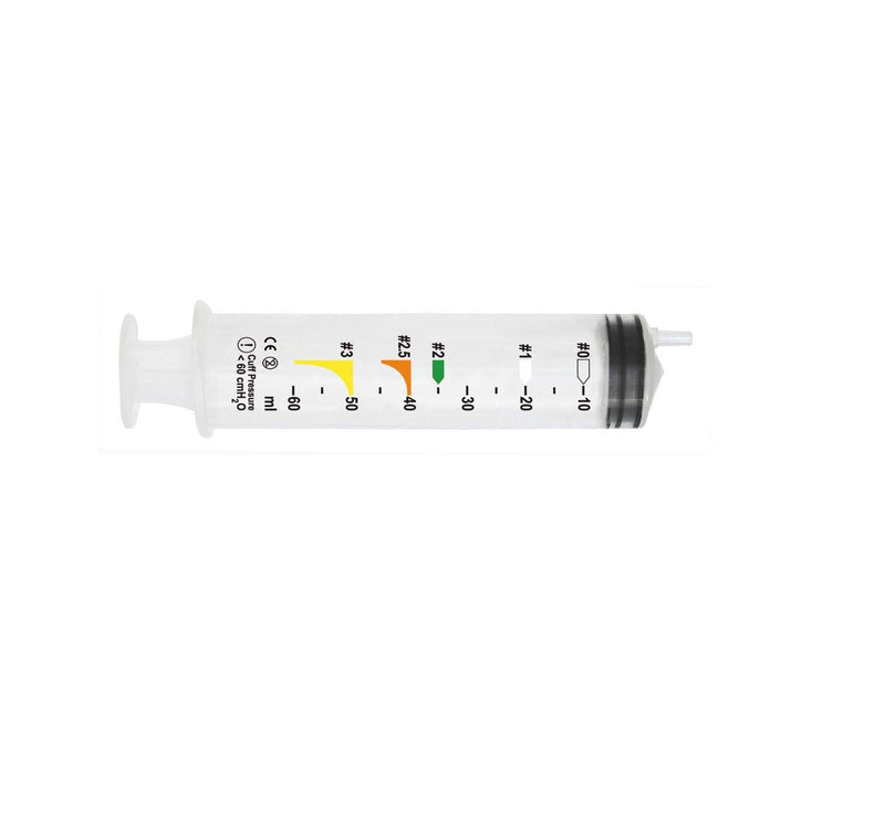 Spritze 20 ml, 60 ml, 100 ml, farbkodiert, mit Luer-Ansatz, Pkg. / 10 Stück - Notemed Medizintechnik 