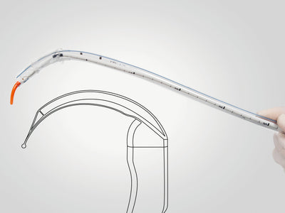 S-Guide, Intubationshilfe, 8 Fr, 40 cm lang, 11, 15 Fr inkl. zwei Sauerstoff-Konnektoren, 65 cm lang, steril, zum Einmalgebrauch - Notemed Medizintechnik 