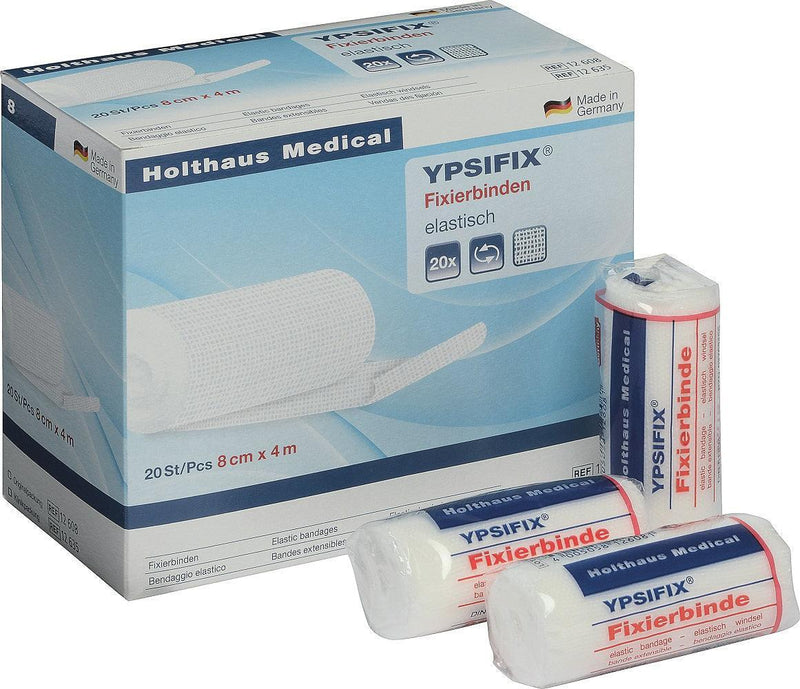 YPSIFIX® Fixierbinde PA/CO, Glatte, elastische Fixierbinde, Fixierung von Wundauflagen, 4 cm x 4 m, 6 cm x 4 m, 8 cm x 4 m, 10 cm x 4 m, 12 cm x 4 m - Notemed Medizintechnik 