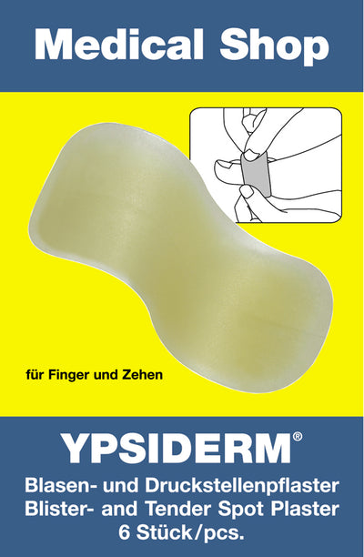 YPSIDERM® Blasenpflaster, Gelpflaster zur Vorbeugung und Behandlung von Blasen und Druckstellen.
 Wirkt druckentlastend und schmerzlindernd, 18420 Holthaus