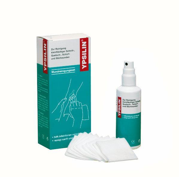 YPSILIN® Wundreinigungsset, Wundreinigung, zur Reinigung von kleinflächigen Schnitt-, Quetsch-, Schürf- und Stichwunden, 35060 - Notemed Medizintechnik 