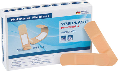 YPSIPLAST® Pflasterstrip, Packung á 50 Stück, wasserfest, elastisch, 40752, 40760, 
 40762, 
 40765 Holthaus
