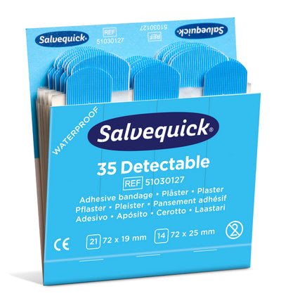 Salvequick®-Refill-Einsatz 35 Pflasterstrips, detectable, 6735 Holthaus