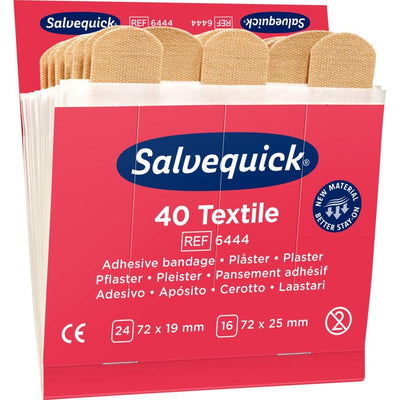 Salvequick Pflaster-Strips elastisch 40 Stück, Ref. 6444 - Notemed Medizintechnik 