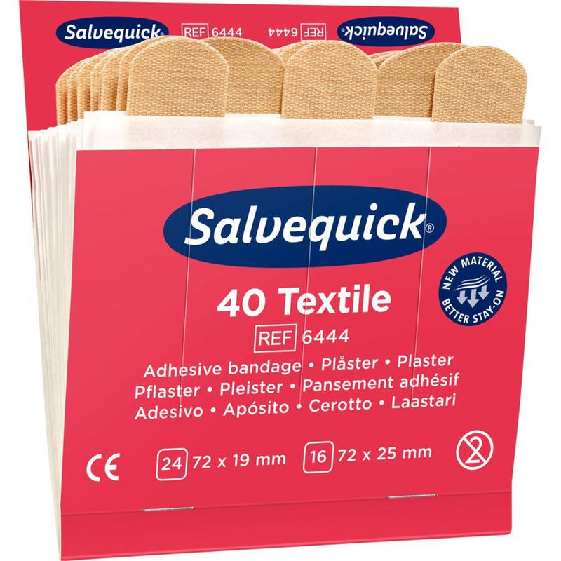 Salvequick Pflaster-Strips elastisch 40 Stück, Ref. 6444 - Notemed Medizintechnik 