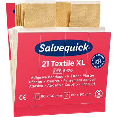 Salvequick Pflaster-Abschnitte elastisch 21 St. Sofortpflaster, Refill 6470 - Notemed Medizintechnik 