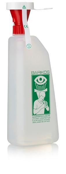 Barikos Augenwaschflasche gefüllt mit 620 ml, Wandhalterung - Notemed Medizintechnik 