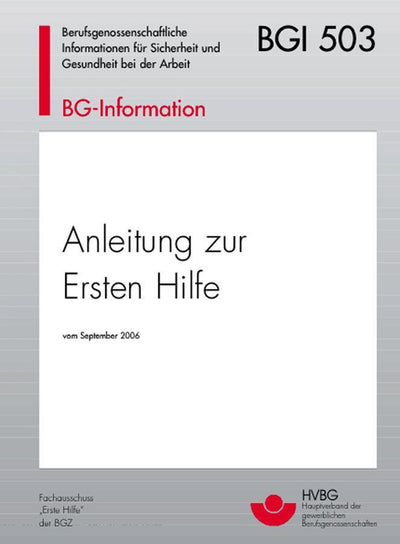Anleitung Erste Hilfe, DIN A4, 50241 - Notemed Medizintechnik 