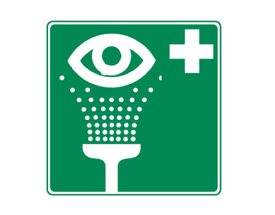 Rettungszeichen „Augenspüleinr.“ nachleuchtend, 200 x 200 mm, 50319N Holthaus