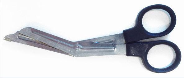 Erste-Hilfe-Schere UNIVERSAL, UNIVERSAL nach DIN 58 279-B 190, mit Kunststoffgriffen, 19 cm, rostfrei, 51771 - Notemed Medizintechnik 