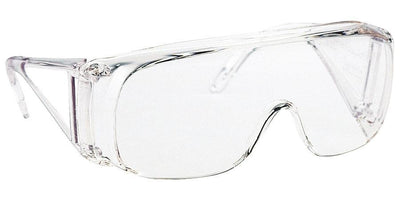Besucherbrille, Schutzbrille, Brille mit integriertem Seitenschutz und vorgeformtem Nasenteil, indirekte Belüftung, 71020 - Notemed Medizintechnik 