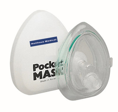Taschenmaske im Etui, Taschenmaske Pocket Mask zur Wiederbelebung bei Atemstillstand Holthaus