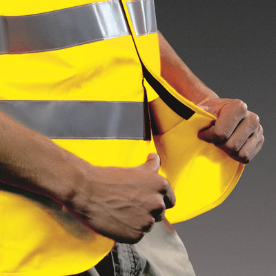 Warnweste ohne Tasche ISO 20471, Klasse 2, gelb, 81596 Holthaus