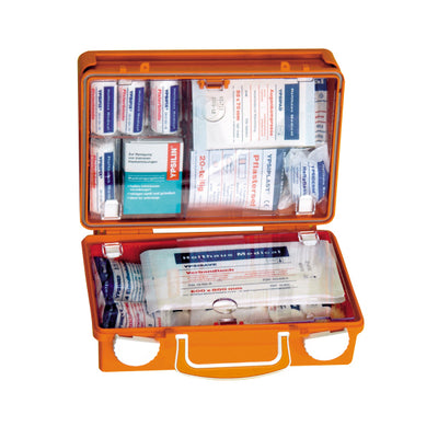 QUICK Erste-Hilfe-Koffer gefüllt mit DIN 13157, 67157, 67170 Holthaus