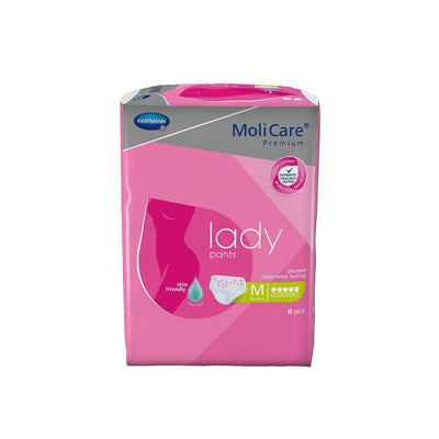 MoliCare Premium lady pants 5 Tropfen M, Einweghose, Einweghöschen, leichter bis mittlerer Blasenschwäche, Bauch/Hüftumfang 80-120 cm, 915867, PZN 14022525 Hartmann