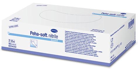Peha-soft nitrile guard puderfrei strapazierfähiger medizinischer Handschuh, Untersuchungshandschuhe, Schutzhandschuhe, Gr. XS/S/M/L/XL, Pkg. á 100 Stück, Einweghandschuhe, Handschuhe, Einmal, 942200, 942201, 
942202, 
942203, 
942204 Hartmann