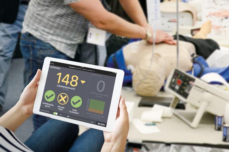 CPR Metrix Kontrollbox und iPad für CRISIS und CPARLENE Übungspuppen, R10152 - Notemed Medizintechnik 