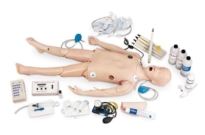 Deluxe CRiSis-Kinder Notfallpuppe mit EKG-Simulator, R10154-2 - Notemed Medizintechnik 