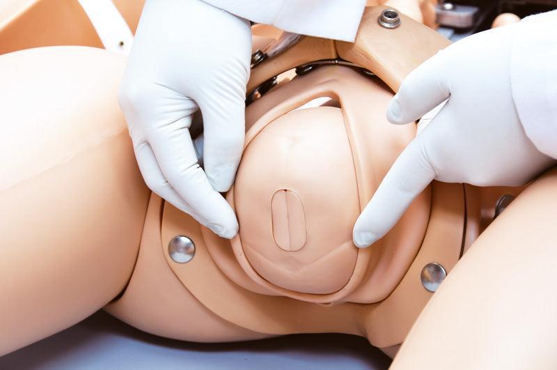 Noelle Geburtssimulator mit PEDI Blue Säuglingssimulator, R17800 - Notemed Medizintechnik 
