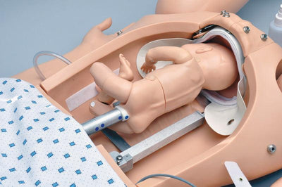 Noelle Geburtssimulator mit PEDI Blue Säuglingssimulator, R17800 - Notemed Medizintechnik 