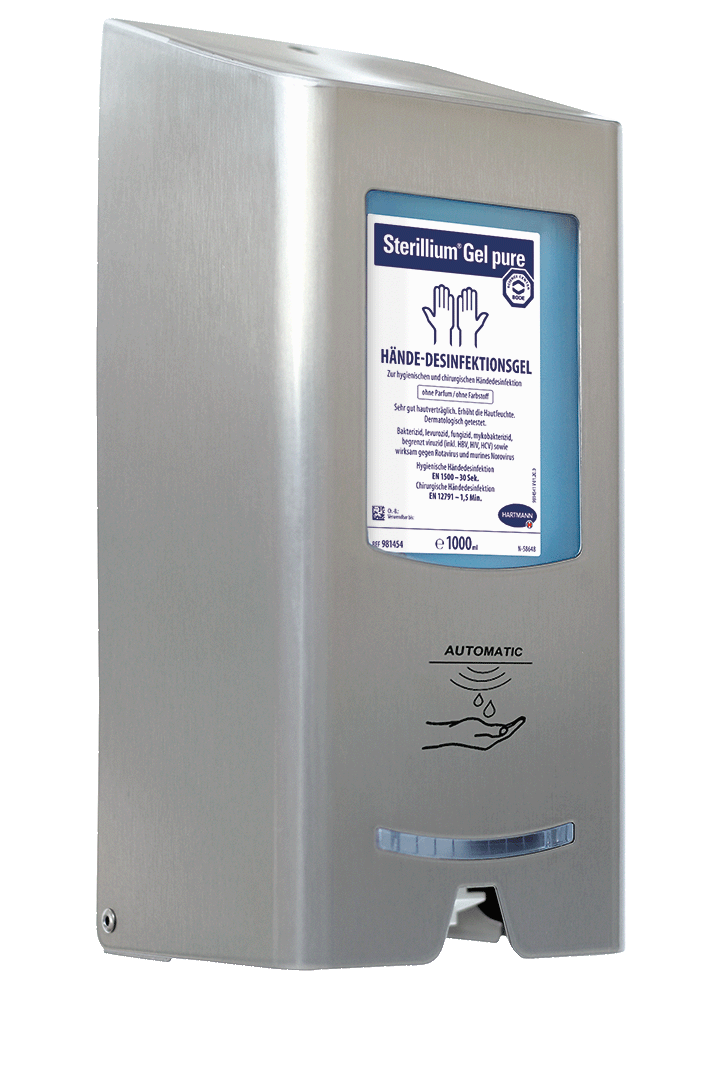 CleanSafe extra touchless Spender, CleanSafe extra touchless - Berührungsloser Edelstahl-Dosierspender, 981446 - Notemed Medizintechnik 