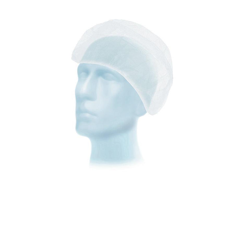 Suavel® Astrid XL Schwestern- und Patientenhaube, Baretthaube, 60 cm, grün, weiß, 70-124G, 70-124W - Notemed Medizintechnik 