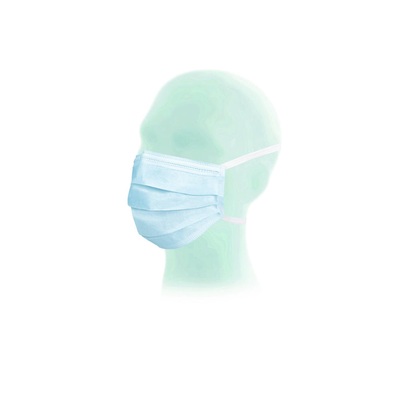 Suavel® Comfort, Mundschutz, OP-Maske zum Binden, blau, OP-Maske nach EN 14683, Typ II, 80-400, 80-402 - Notemed Medizintechnik 