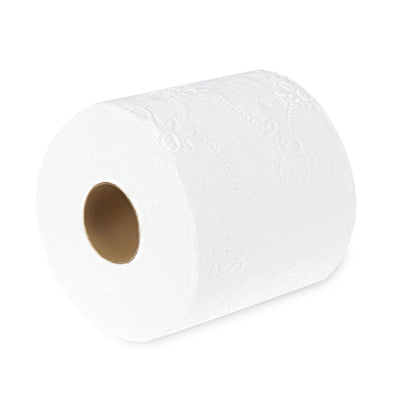 Toilettenpapier, 2-lagig, 3-lagig, 250 Blatt, hochweiß, aus Zellstoff, 250 Blatt pro Rolle, 9200, 9201 - Notemed Medizintechnik 