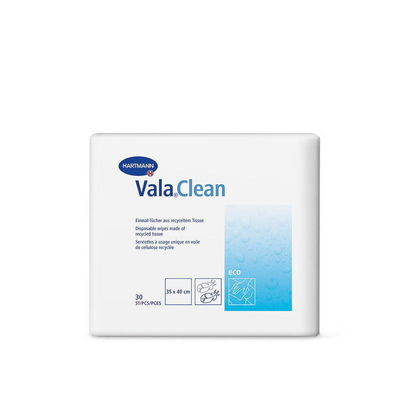 ValaClean eco Einmal-Tücher, alternative zu textilen Waschhandschuhen, 4-lagig; 35x40 cm, 992341 - Notemed Medizintechnik 