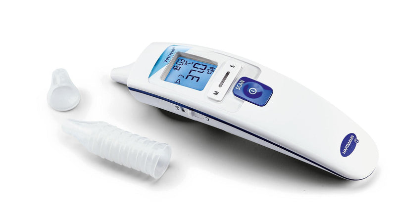 Veroval 2in1 Infrarot-Fieberthermometer, Infrarotthermometer für einfaches und schnelles Fiebermessen im Ohr und an der Stirn, 925461 - Notemed Medizintechnik 