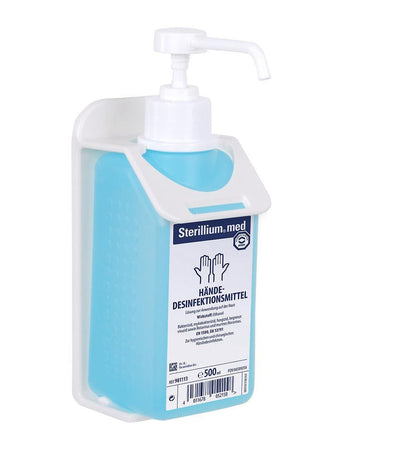 Wandhalter Plus, 350/500 ml, Platzsparender und handlicher Wandhalter passt an jede Wand und sorgt für die bequeme Benutzung direkt am Einsatzort, 981734 - Notemed Medizintechnik 