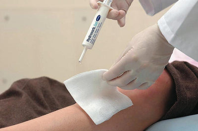 Hydrosorb Gel steril Hydrogel 8 g, 15 g, einzeln eingesiegelt, Amorphes Hydrogel in Spritzen zur feuchten Wundbehandlung, 900843, 900844 - Notemed Medizintechnik 