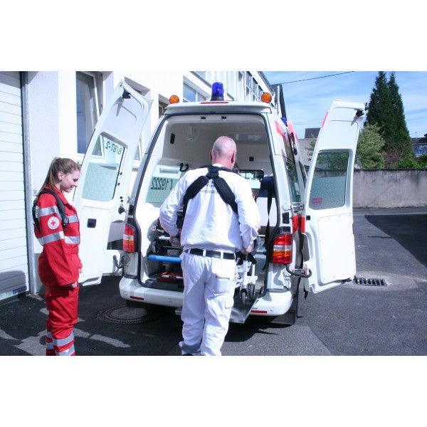 Tragesystem für Krankentragen und -Stühle, gepolstert und verstärkt, verteilt das Gewicht gleichmäßig und schont den Körper vor starken Belastungen, ultra STRETCHER-CARRIER, SAN-0120 - Notemed Medizintechnik 