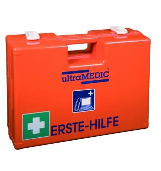 Erste-Hilfe-Koffer in SELECT-Größe "OFFICE", mit Spezialfüllung, orange, Spezialfüllung besteht aus DIN 13157 und speziellen Erste-Hilfe Artikeln, die für die Branche empfehlenswert sind, ultraBOX, SAN-0175-OF - Notemed Medizintechnik 