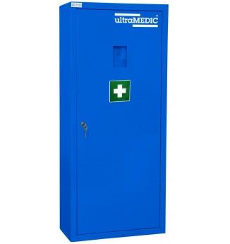 Verbandschrank ultraLOCKER "1710", mit Füllung, Krankentrage, Rettungssitz, Erste-Hilfe Verbandkasten mit Füllung nach DIN 13157, 1 Taschenlampe mit Rot/Grün-Farbfilter, 1 Rettungstuch, 1 Reflex-Rettungsdecke, 1 Wolldecke, SAN-0199 - Notemed Medizintechnik 