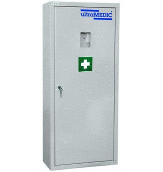 Verbandschrank ultraLOCKER "1710", mit Füllung, Krankentrage, Rettungssitz, Erste-Hilfe Verbandkasten mit Füllung nach DIN 13157, 1 Taschenlampe mit Rot/Grün-Farbfilter, 1 Rettungstuch, 1 Reflex-Rettungsdecke, 1 Wolldecke, SAN-0199 - Notemed Medizintechnik 