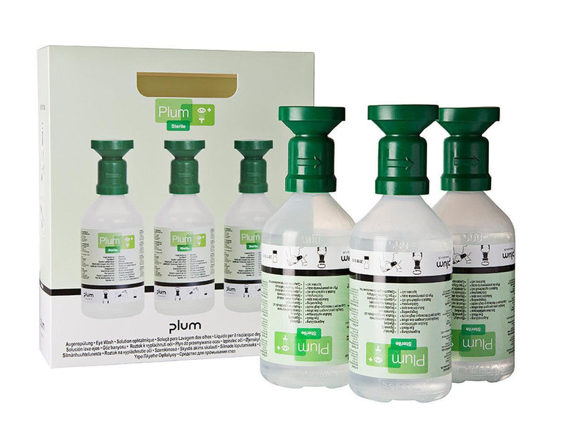 Augenspülflasche mit steriler Kochsalzlösung (0,9%), 3x 500 ml - Notemed Medizintechnik 
