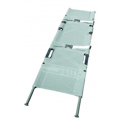 Krankentrage, 3x klappbar, mit 4 Gleitfüßen. Sehr kompakt, daher sehr gut zu verstauen und bequem zu tragen, ultraCOMPACT STRETCHER, SAN-3106-4G, ultraCOMPACT BAG, SAN-3106-T - Notemed Medizintechnik 