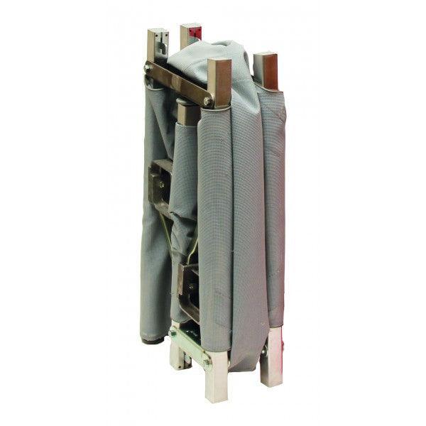 Krankentrage, 3x klappbar, mit 4 Gleitfüßen. Sehr kompakt, daher sehr gut zu verstauen und bequem zu tragen, ultraCOMPACT STRETCHER, SAN-3106-4G, ultraCOMPACT BAG, SAN-3106-T - Notemed Medizintechnik 