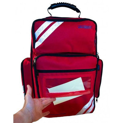 Notfallrucksack, Rettungsrucksack, Leichter und kompakter Rettungsrucksack, Corduramaterial, farbig gekennzeichnete Modultaschen, ultraRESCUE LITE, SAN-400-R - Notemed Medizintechnik 